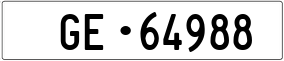 Trailer License Plate